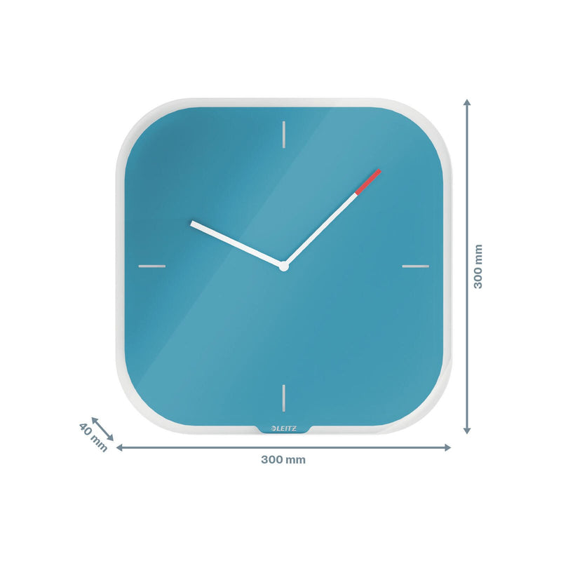 LEITZ Wanduhr Cosy blau