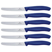 VICTORINOX Gemüsemesser silber, blau Molybdänstahl