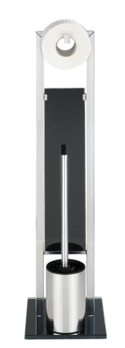 Maximex WC-Garnitur 3in1 silber/schwarz