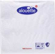 alouette Servietten 25,0 x 25,0 cm 3-lagig weiß