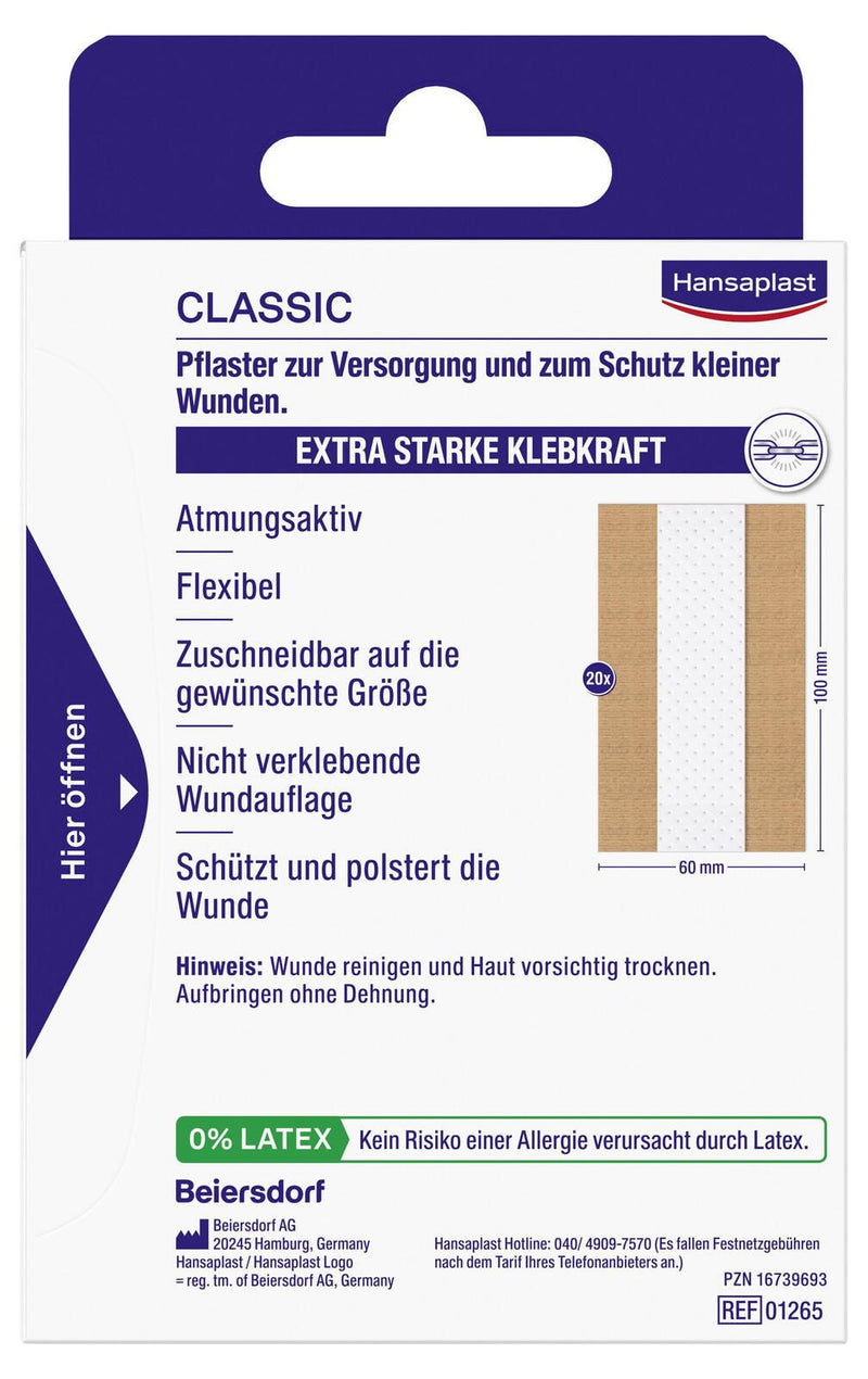 Hansaplast Pflaster CLASSIC 6 cm x 10 cm