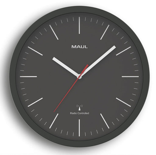 MAUL Funkwanduhr MAULjump Ø 30.5 cm schwarz