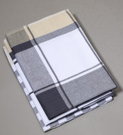 Dyckhoff Karo Geschirrtücher 50 cm x 70 cm grau