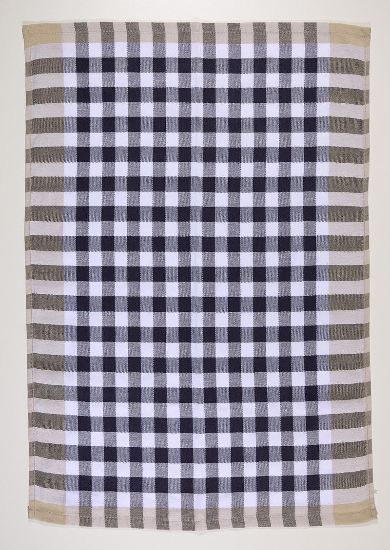 Dyckhoff Karo Geschirrtücher 50 cm x 70 cm grau