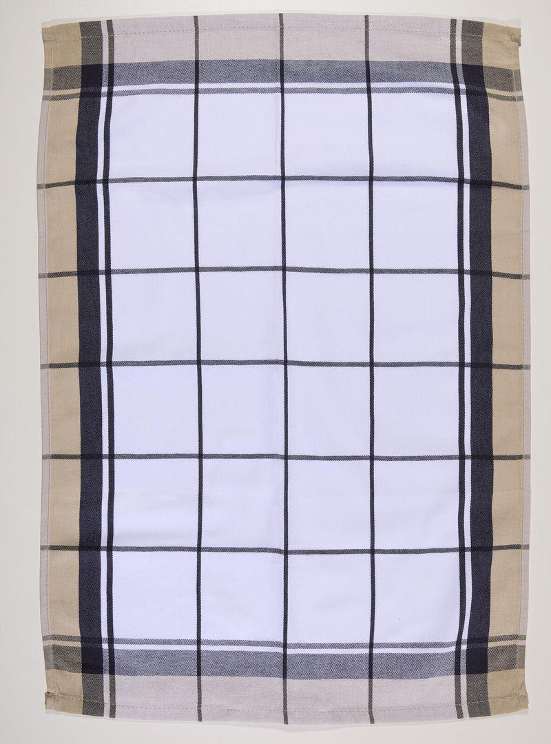 Dyckhoff Karo Geschirrtücher 50 cm x 70 cm grau