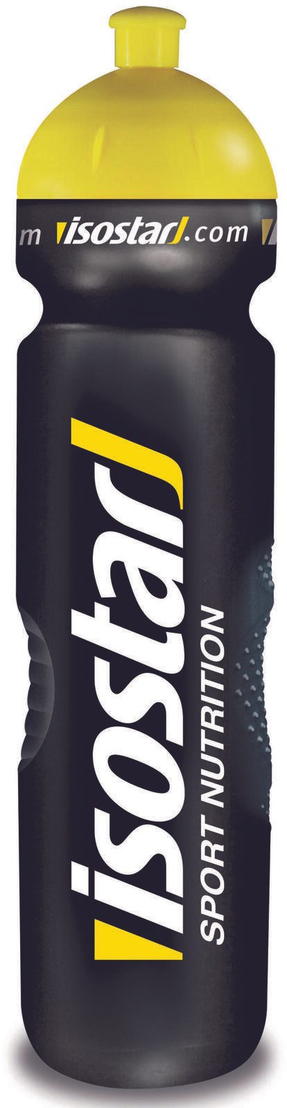 isostar Trinkflasche 1,0 l silber, schwarz