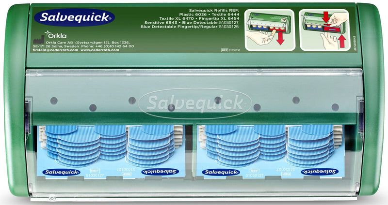 Salvequick® Pflasterspender 70 St. grün