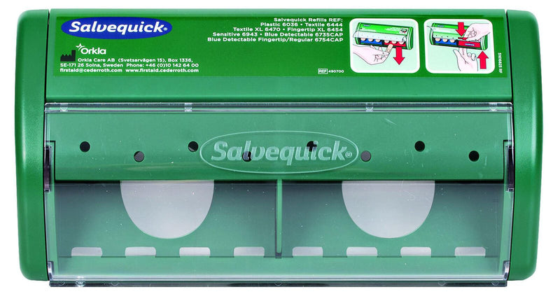 Salvequick® Pflasterspender 2 Salvequick Pflastersets grün