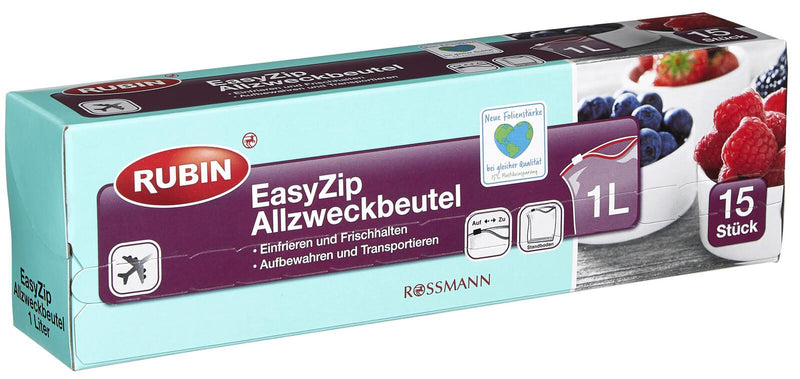 RUBIN Gefrierbeutel 4305615453781 transparent 1,0 l