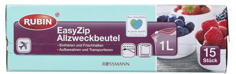 RUBIN Gefrierbeutel 4305615453781 transparent 1,0 l