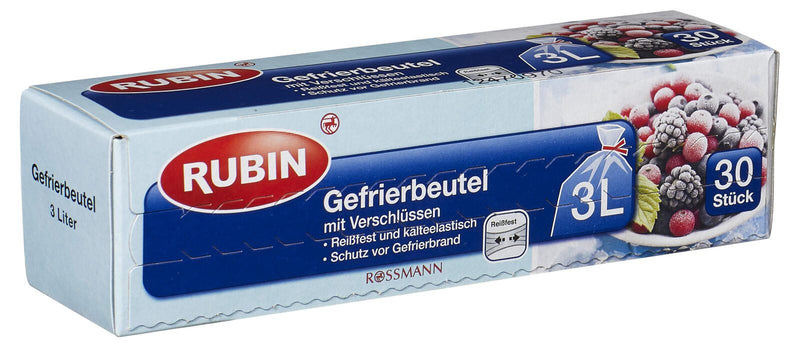 RUBIN Gefrierbeutel 4305615428970 transparent 3,0 l