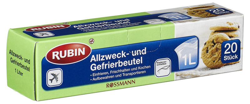 RUBIN Gefrierbeutel 4305615566511 transparent 1,0 l