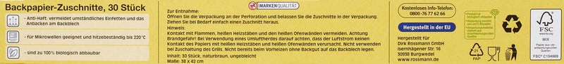 Rubin Backpapierzusch. 30 St.