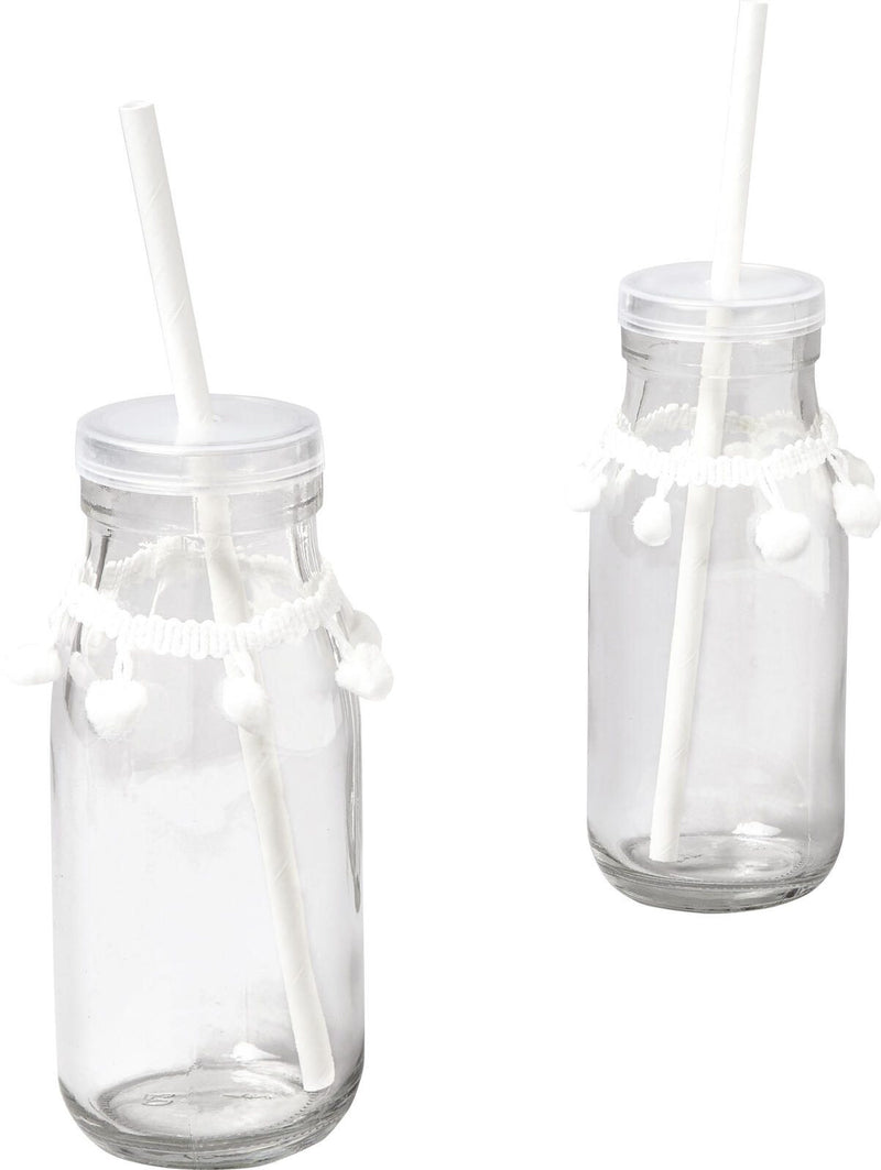 folia Strohhalme WHITE weiß