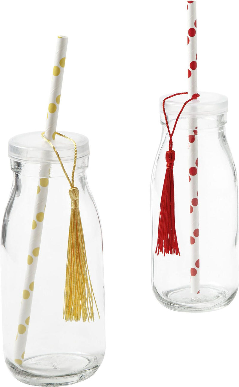 folia Strohhalme BOLD DOTS farbsortiert gepunktet