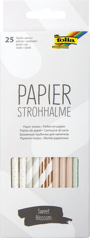 folia Strohhalme SWEET BLOSSOM farbsortiert
