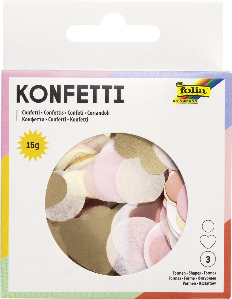 folia Konfetti Love bunt