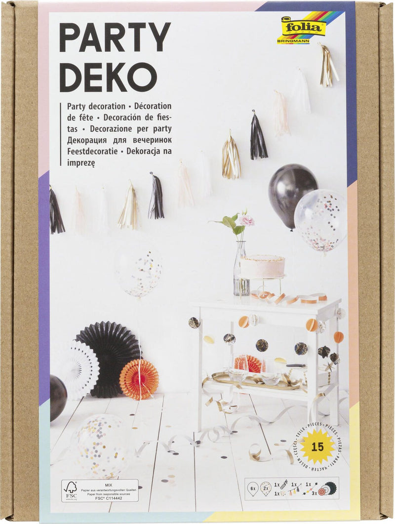 folia Modern Partydeko-Set mehrfarbig