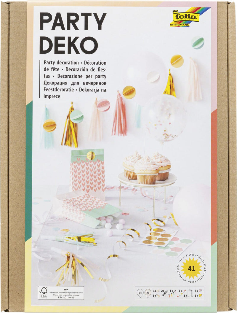 folia Herze Dekoartikel mehrfarbig