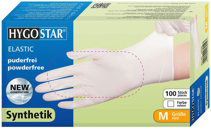 HYGOSTAR Einmalhandschuhe ELASTIC M weiß