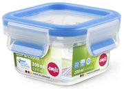 emsa Frischhaltedose CLIP & CLOSE 5.9 cm hoch 0,2 l transparent, blau