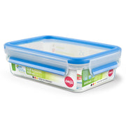 emsa Frischhaltedose CLIP & CLOSE 5.9 cm hoch 0,8 l transparent, blau