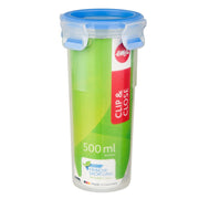 emsa Frischhaltedose CLIP & CLOSE 17.7 cm hoch 0,5 l transparent, blau