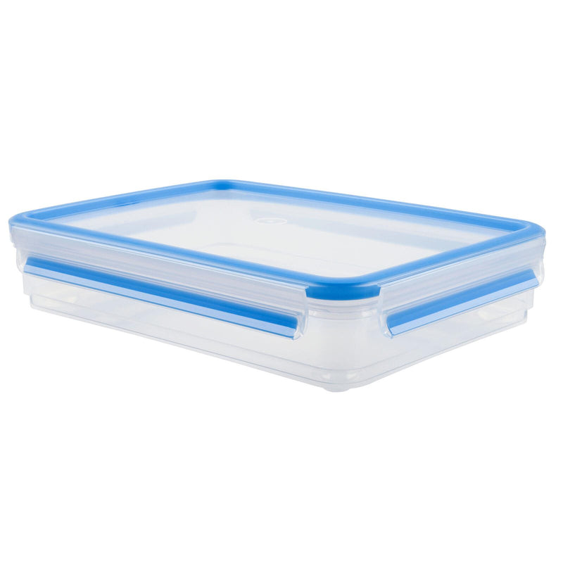 emsa Frischhaltedose CLIP & CLOSE 6 cm hoch 1,65 l transparent, blau