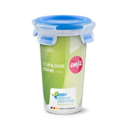emsa Frischhaltedose CLIP & CLOSE 13.3 cm hoch 0,35 l transparent, blau