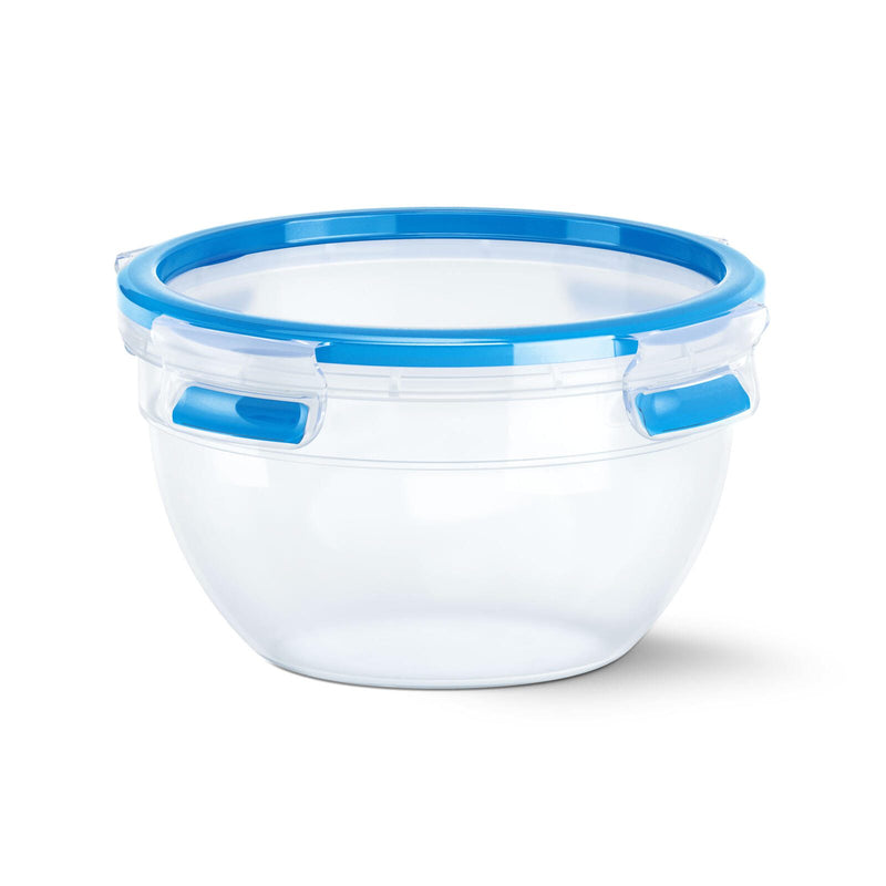 emsa Frischhaltedose CLIP & CLOSE 10 cm hoch 1,1 l transparent, blau