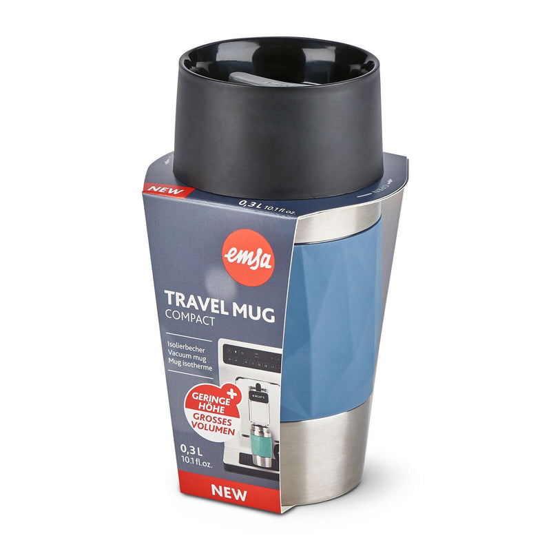 emsa Isolierbecher Travel Mug Compact 0,3 l blau