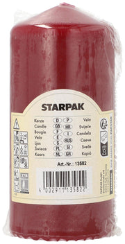 PAPSTAR Kerze 13 cm bordeaux