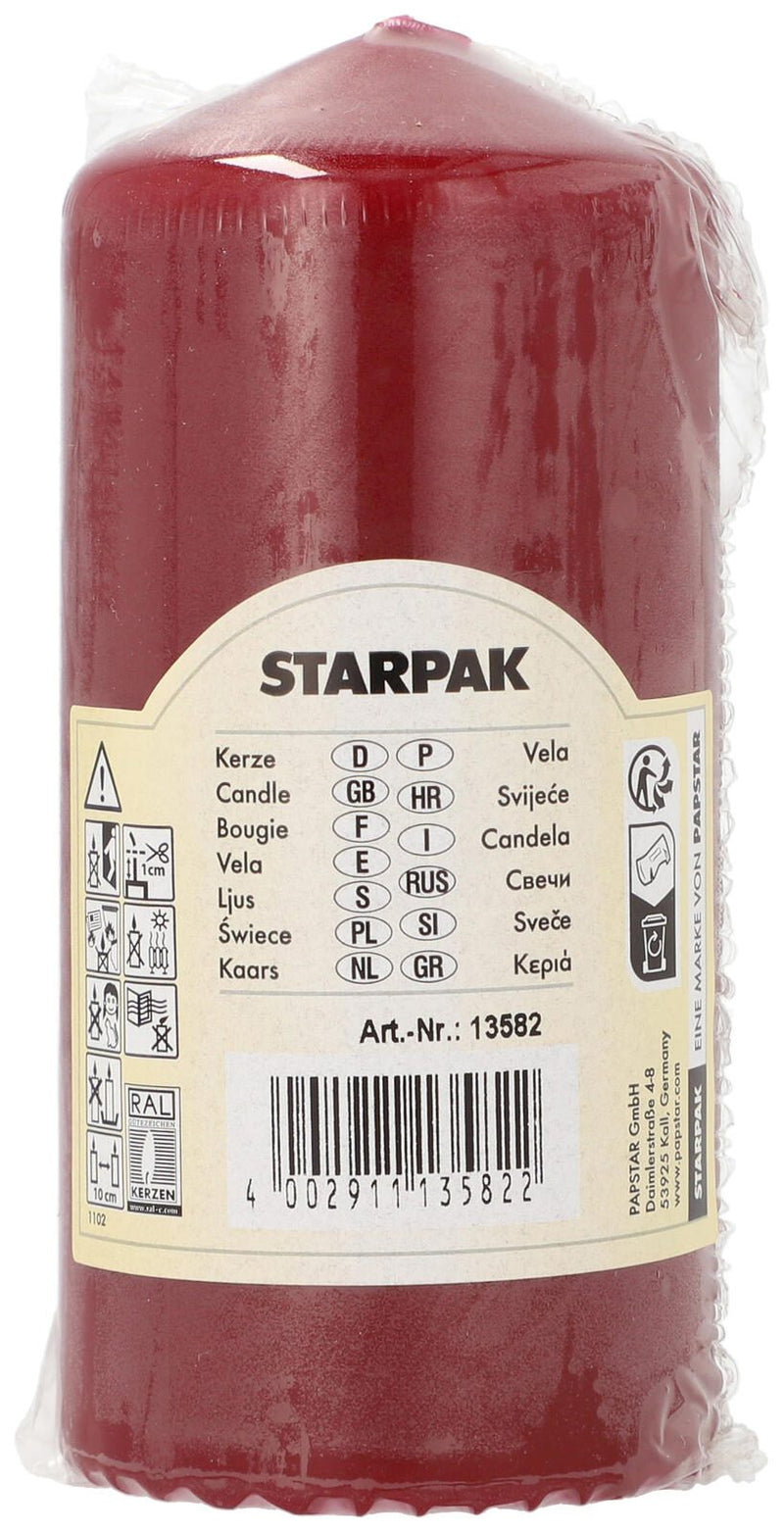PAPSTAR Kerze 13 cm bordeaux