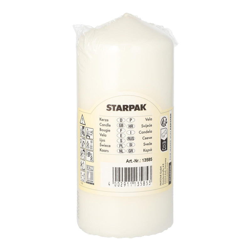 PAPSTAR Kerze 13 cm weiß