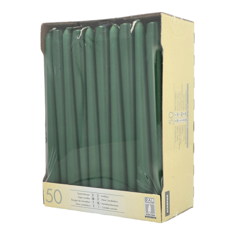 PAPSTAR Kerzen 25 cm dunkelgrün