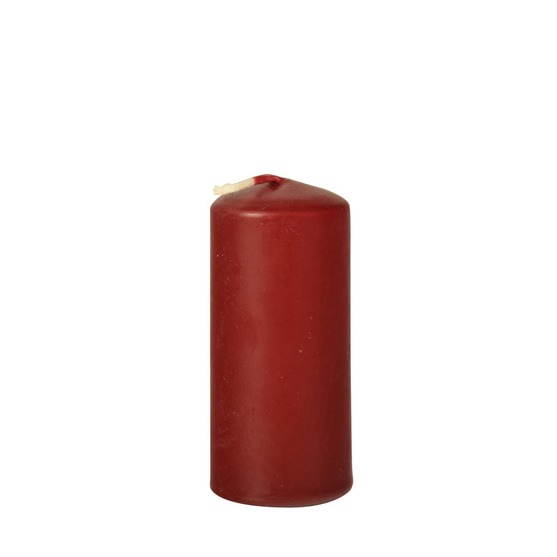 PAPSTAR Stumpenkerzen 9 cm bordeaux
