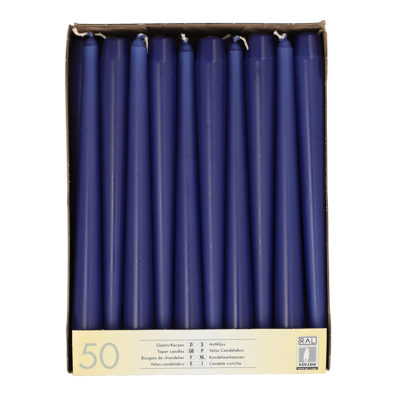PAPSTAR Kerzen 25 cm dunkelblau