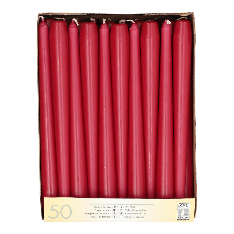 PAPSTAR Kerzen 25 cm bordeaux