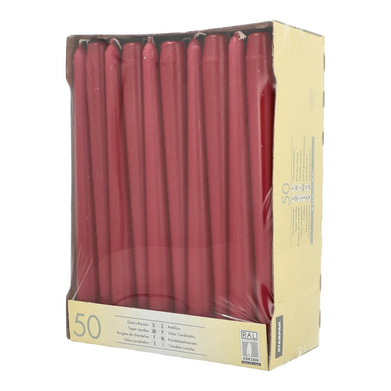 PAPSTAR Kerzen 25 cm bordeaux