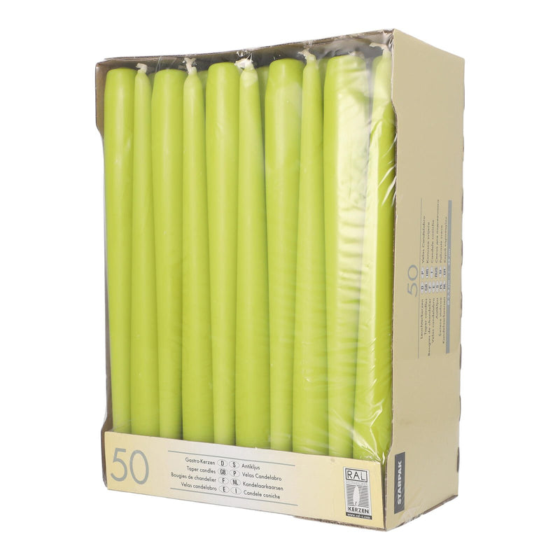 PAPSTAR Kerzen 25 cm limonengrün
