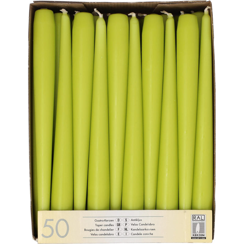 PAPSTAR Kerzen 25 cm limonengrün