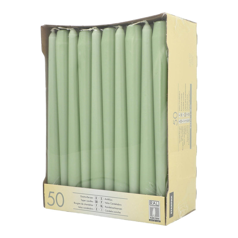 PAPSTAR Kerzen 25 cm jadegrün