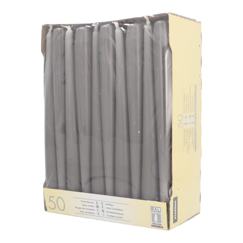 PAPSTAR Kerzen 25 cm grau