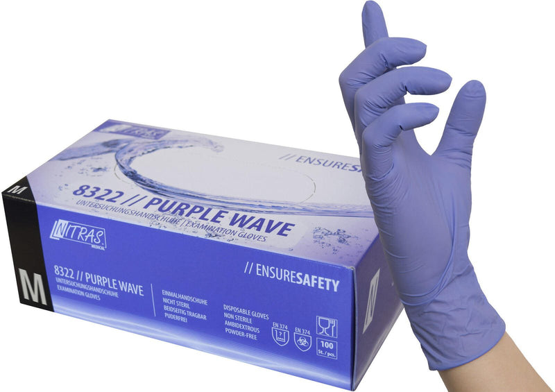 NITRAS® Einmalhandschuhe PURPLE WAVE M lila