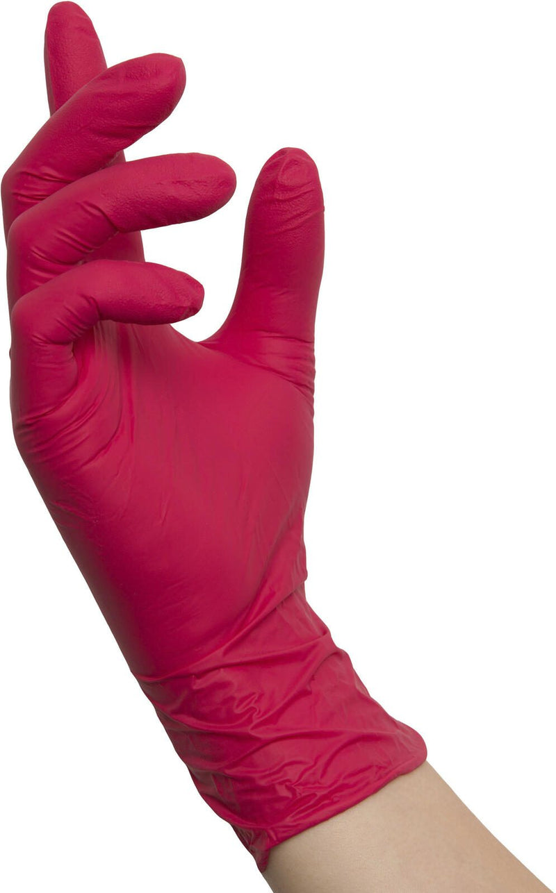 NITRAS® Einmalhandschuhe RED WAVE M rot