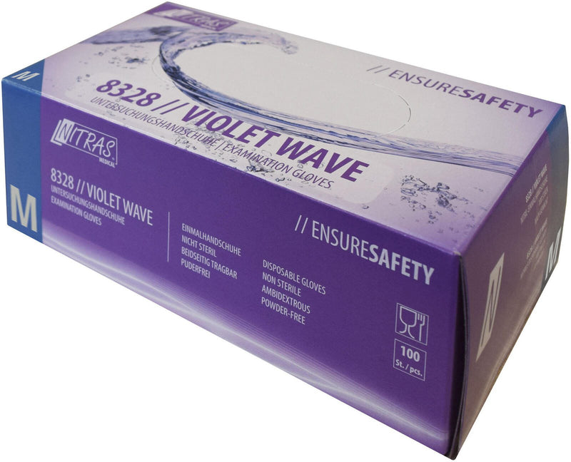 NITRAS® Einmalhandschuhe VIOLET WAVE M lila