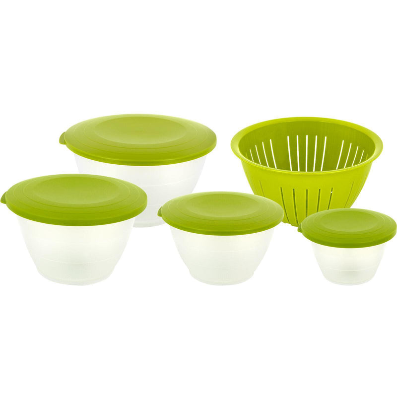 WESTMARK Olympia Schüssel-Set 0,6/1,3/4,4 l transparent/grün