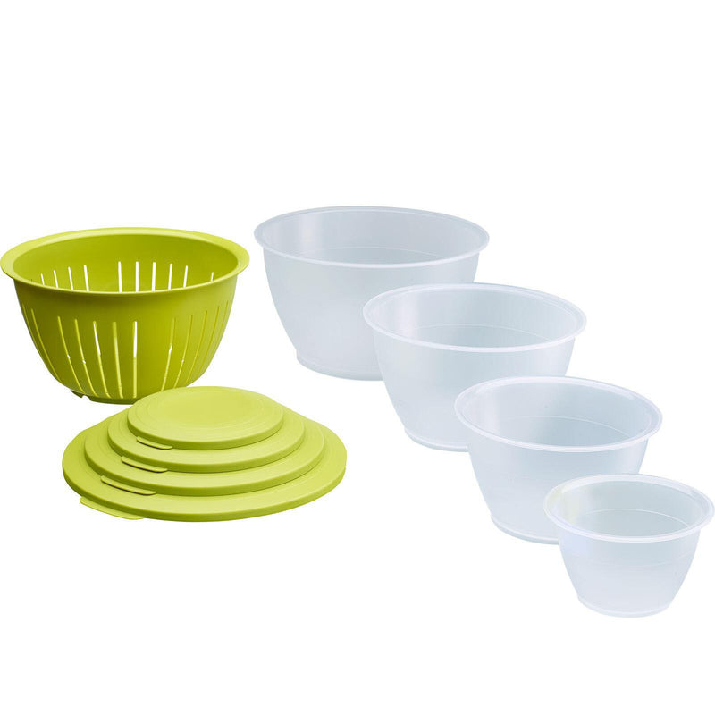 WESTMARK Olympia Schüssel-Set 0,6/1,3/4,4 l transparent/grün