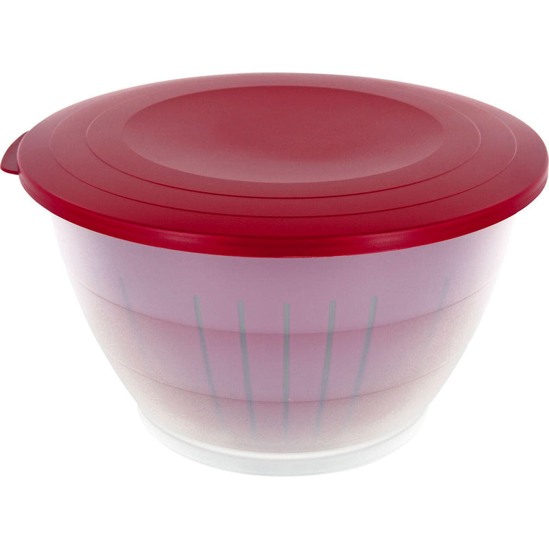 WESTMARK Olympia Schüssel-Set 0,6/1,3/4,4 l transparent/rot