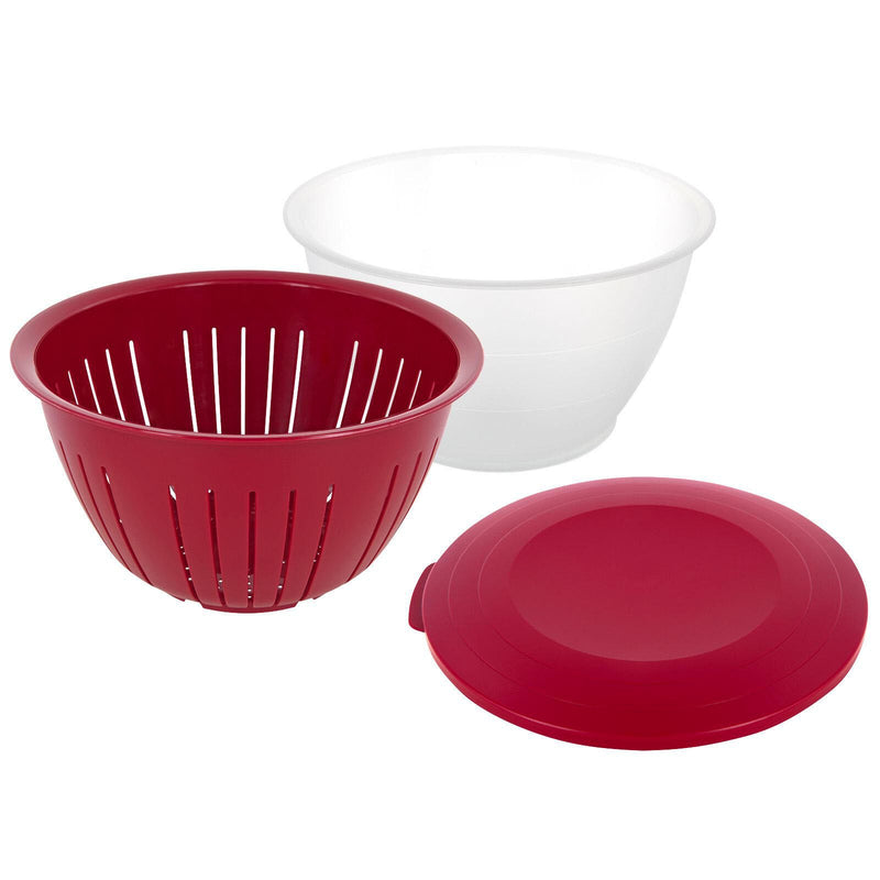 WESTMARK Olympia Schüssel 4,4 l transparent/rot